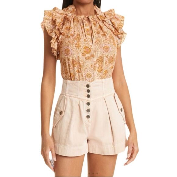 NWOT Ulla Johnson Elisa Blouse in ‘Meadow’ - Picture 1 of 15
